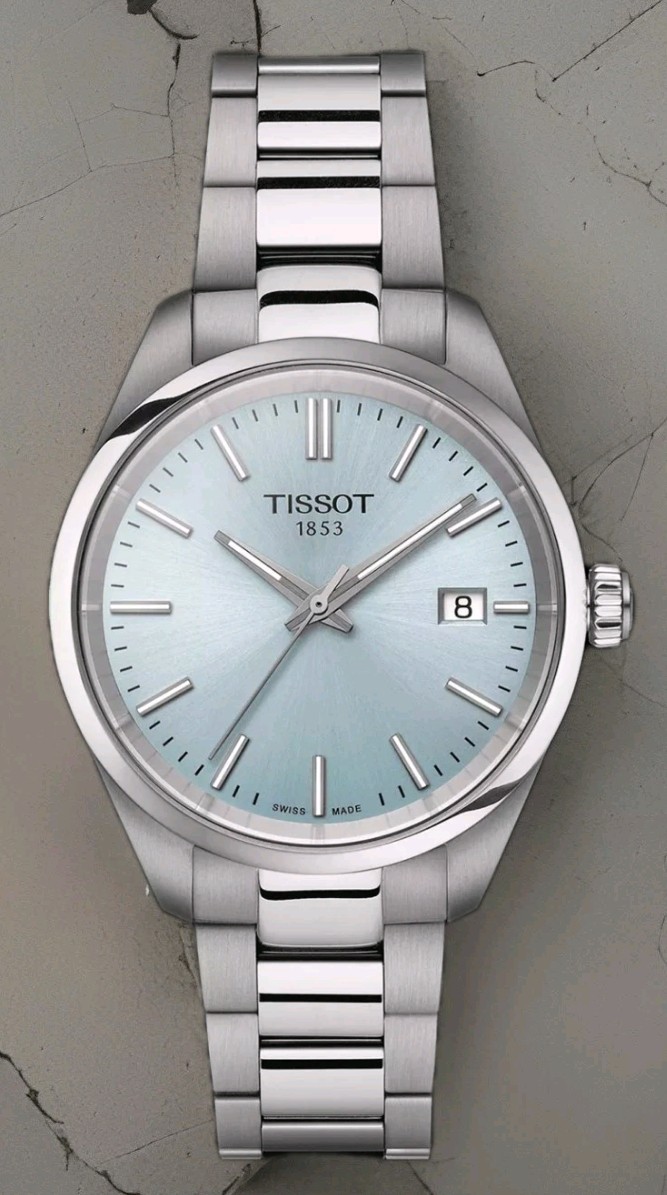 Tissot PR 100 Ice Blue Dial Stainless Steel 34mm Unisex Watch T150.210.11.351.00