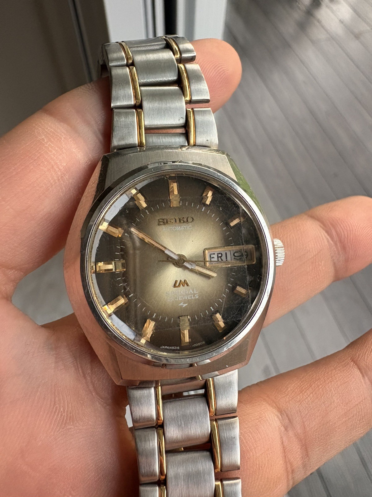 1970s Seiko Lord Matic 5216-7050 Brown Dial