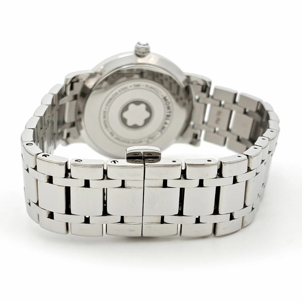 Montblanc Star Classic Shell Dial 7246 Stainless Steel 34mm White Dial #TSW689