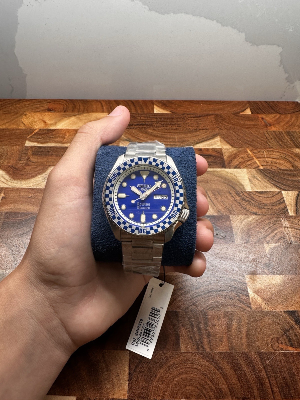 Seiko 5 Sports Rowing Blazers Auto Blue Dial 42mm Day/Date Box Papers
