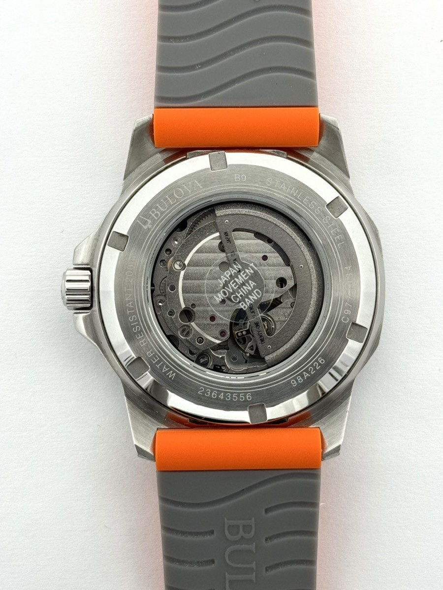 Bulova Marine Star 98A226 Men’s Automatic Silver Dial Watch (A1D031168)