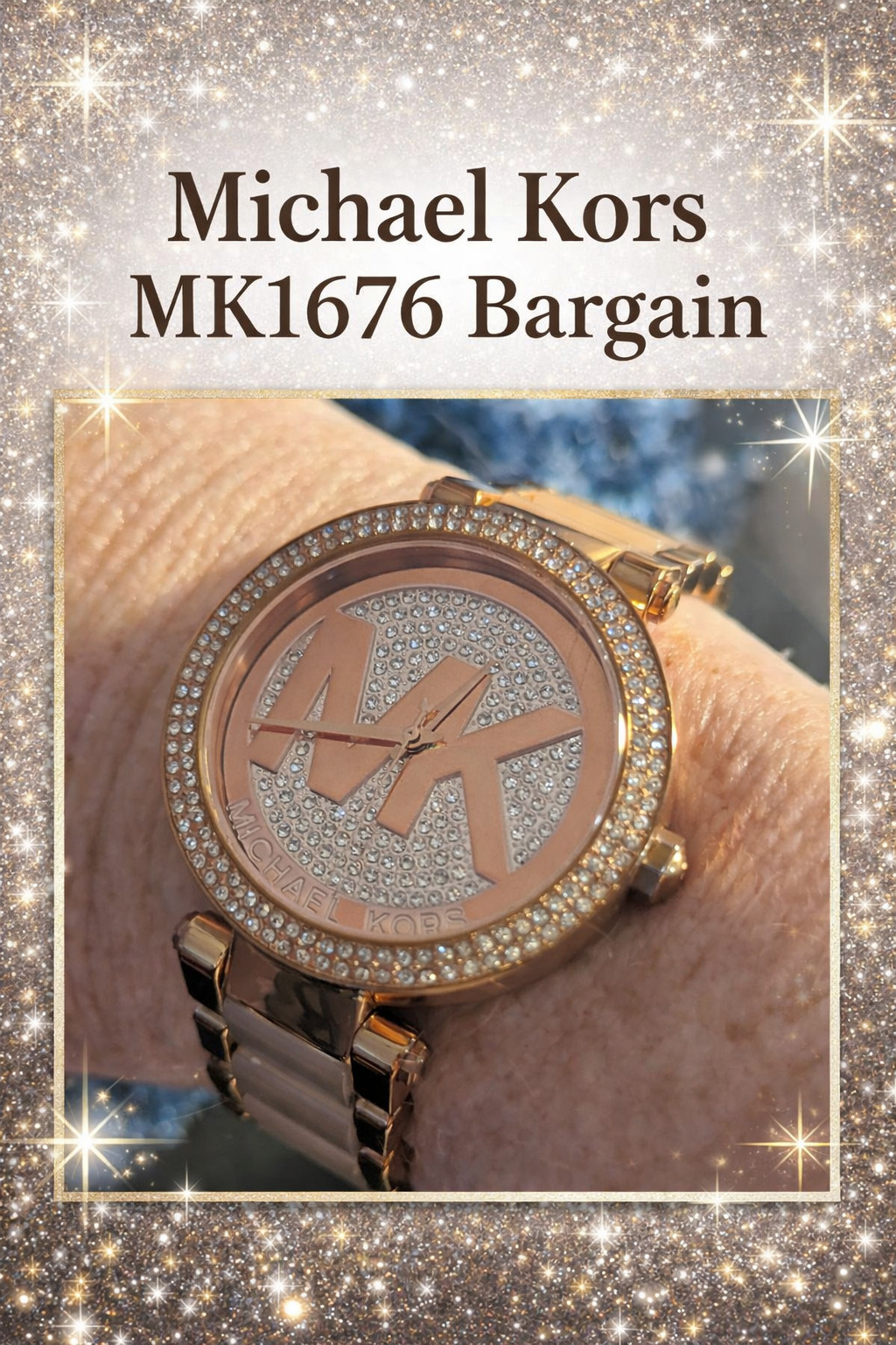 ⏱️ Unisex Michael Kors MK1676 – Sparkle in Every Second – 39mm – 6.25″ to 7.25″