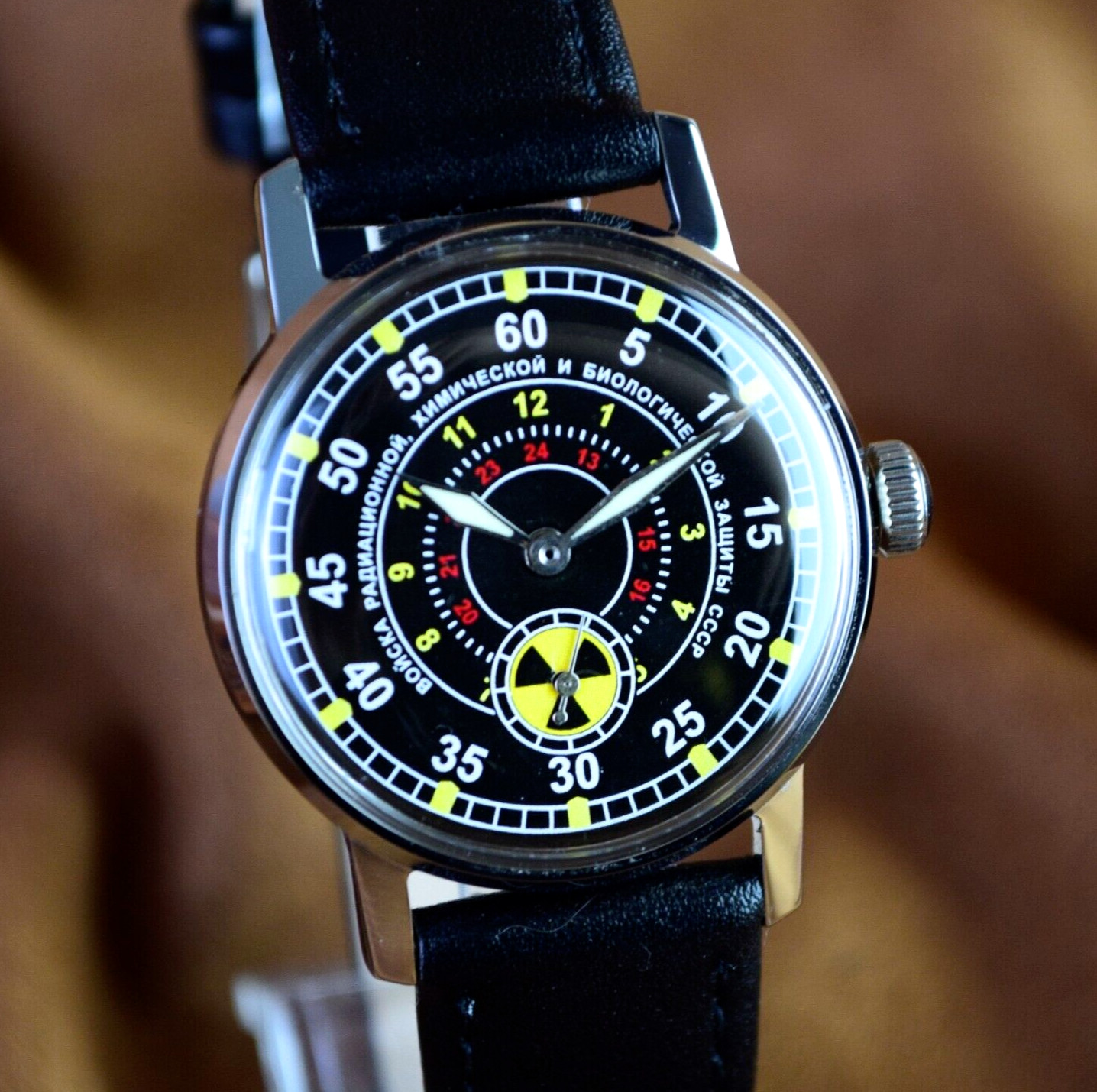 Soviet Wrist Watch Pobeda ZIM USSR Vintage Mechanical Men’s Watch Military