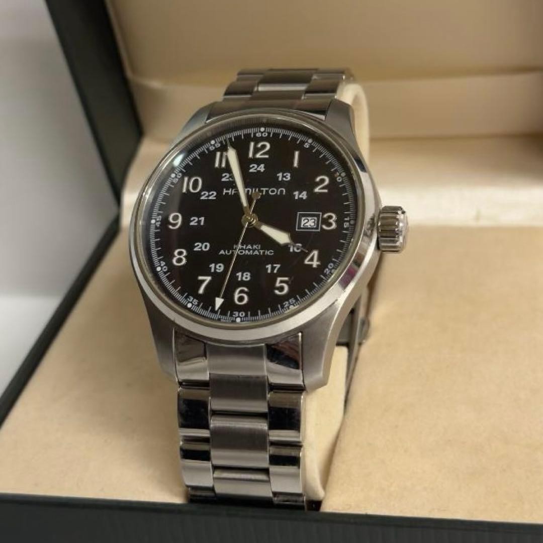 Hamilton H706250 Khaki Field Automatic 44mm Black Dial Men’s Watch