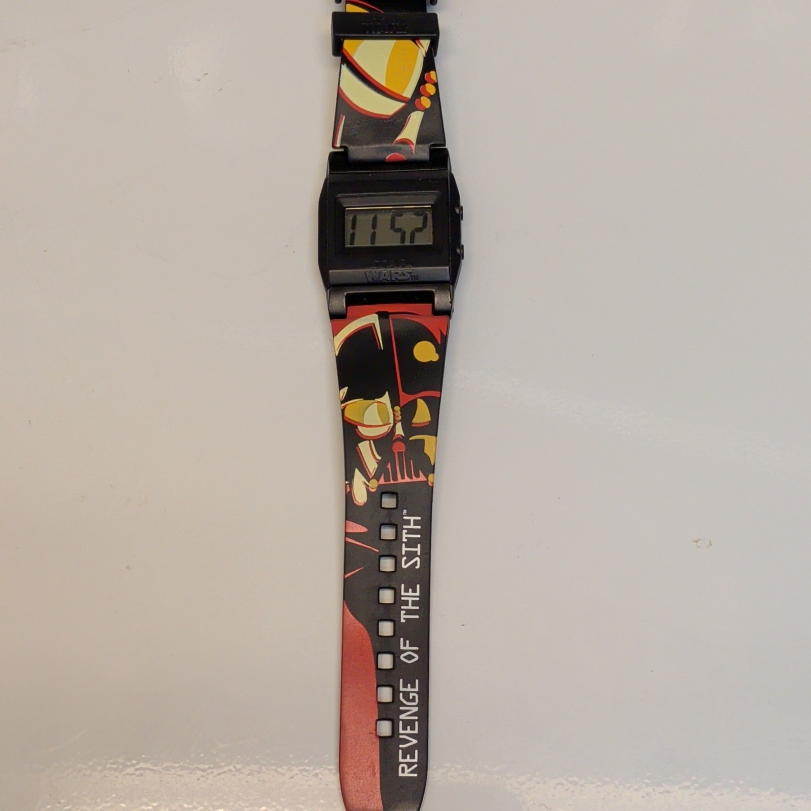 Star Wars Revenge of the Sith Quartz Digital LCD Wristwatch Black Plastic Band