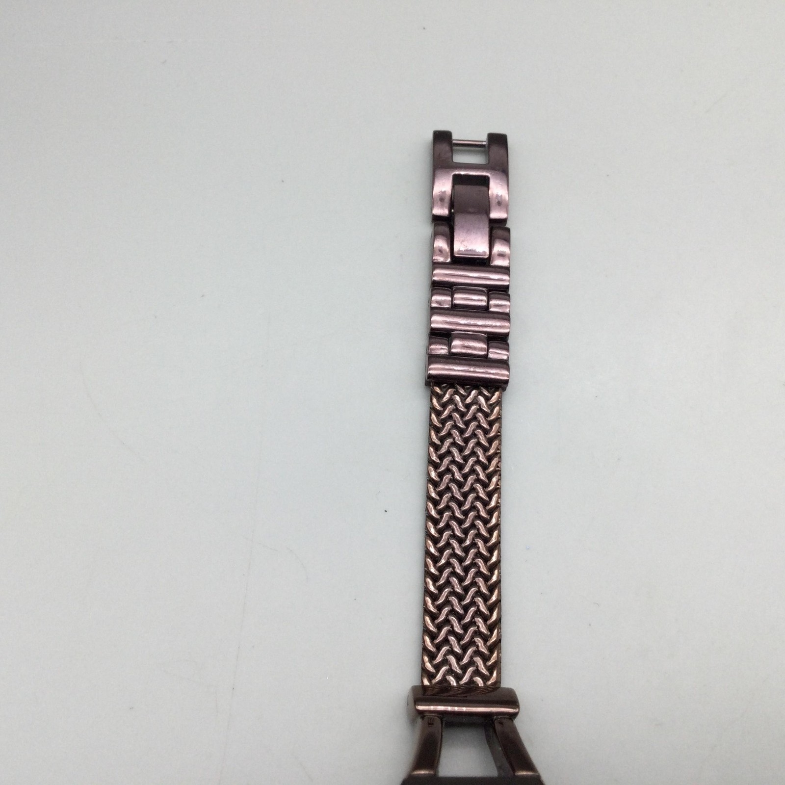 Anne Klein Diamond Womens Watch 21mm Brown Tonneau Bracelet New Battery 6.5″