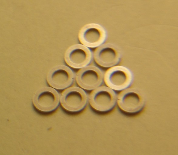 Seiko Divers 2 part stem washers 1.8 mm OD