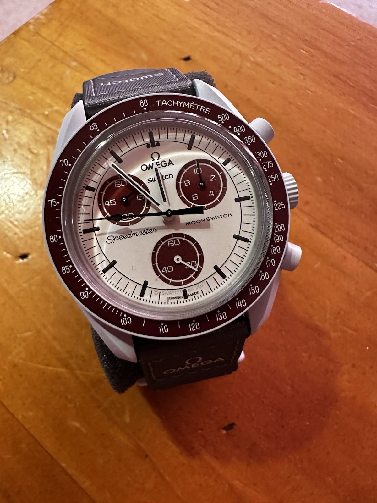OMEGA Swatch Moonswatch Mission to Pluto No Box and Papers Excellent Condition