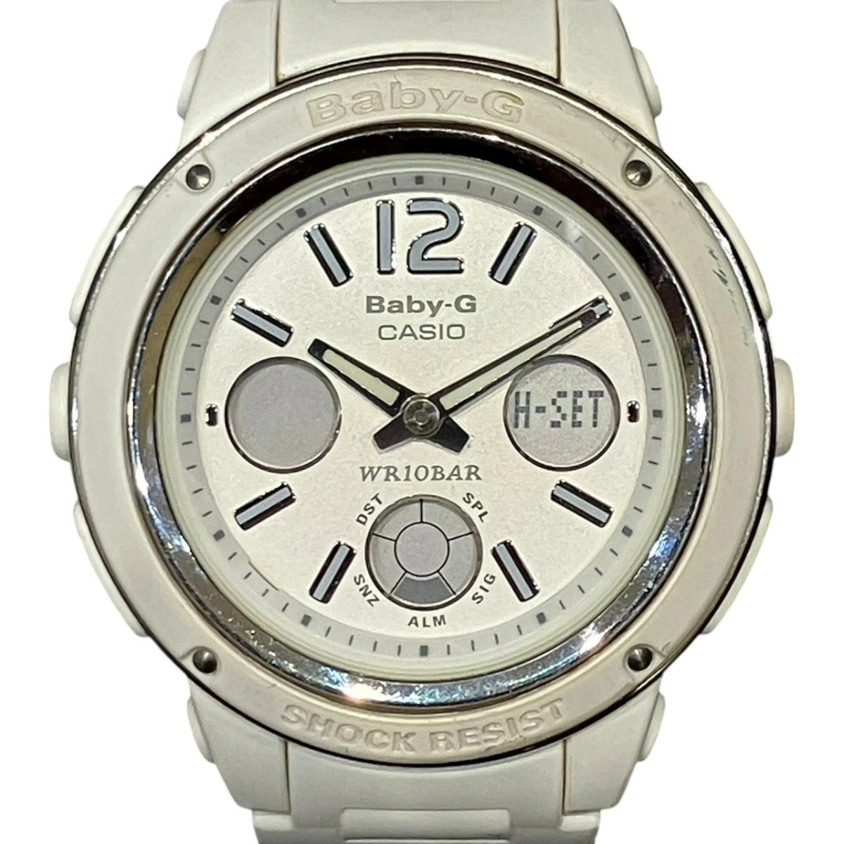Casio BABY-G BGA-150 Stainless Steel 38.8mm White Dial Quartz Women’s #WPW629