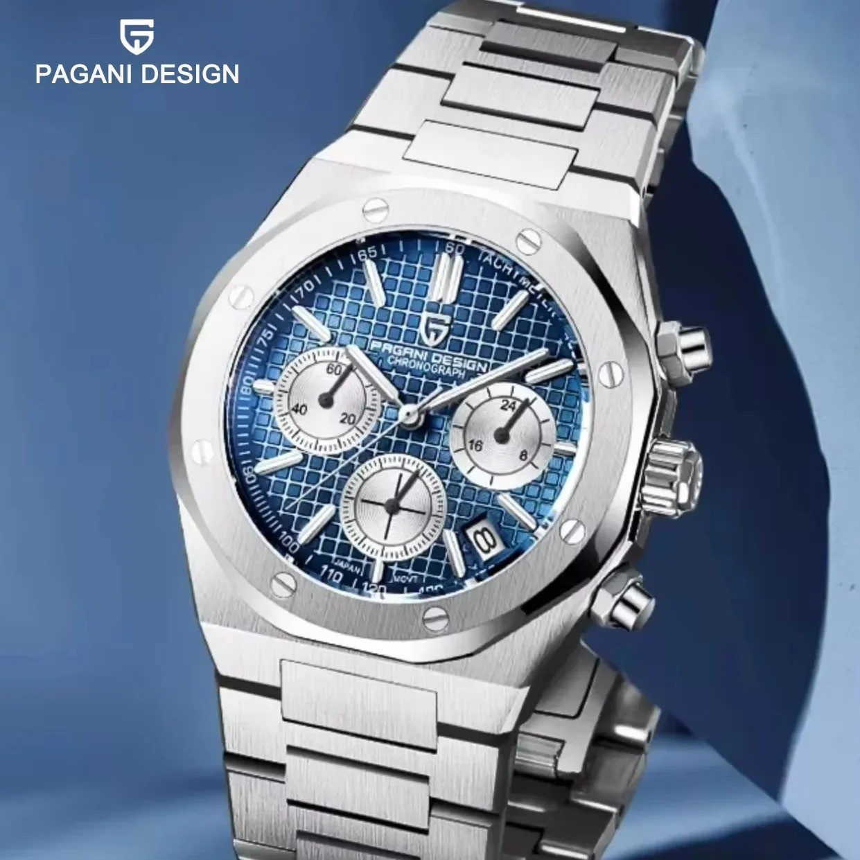 PAGANI DESIGN PD-1707 2026 Quartz VK63 Sapphire Crystal Stainless Steel Watch