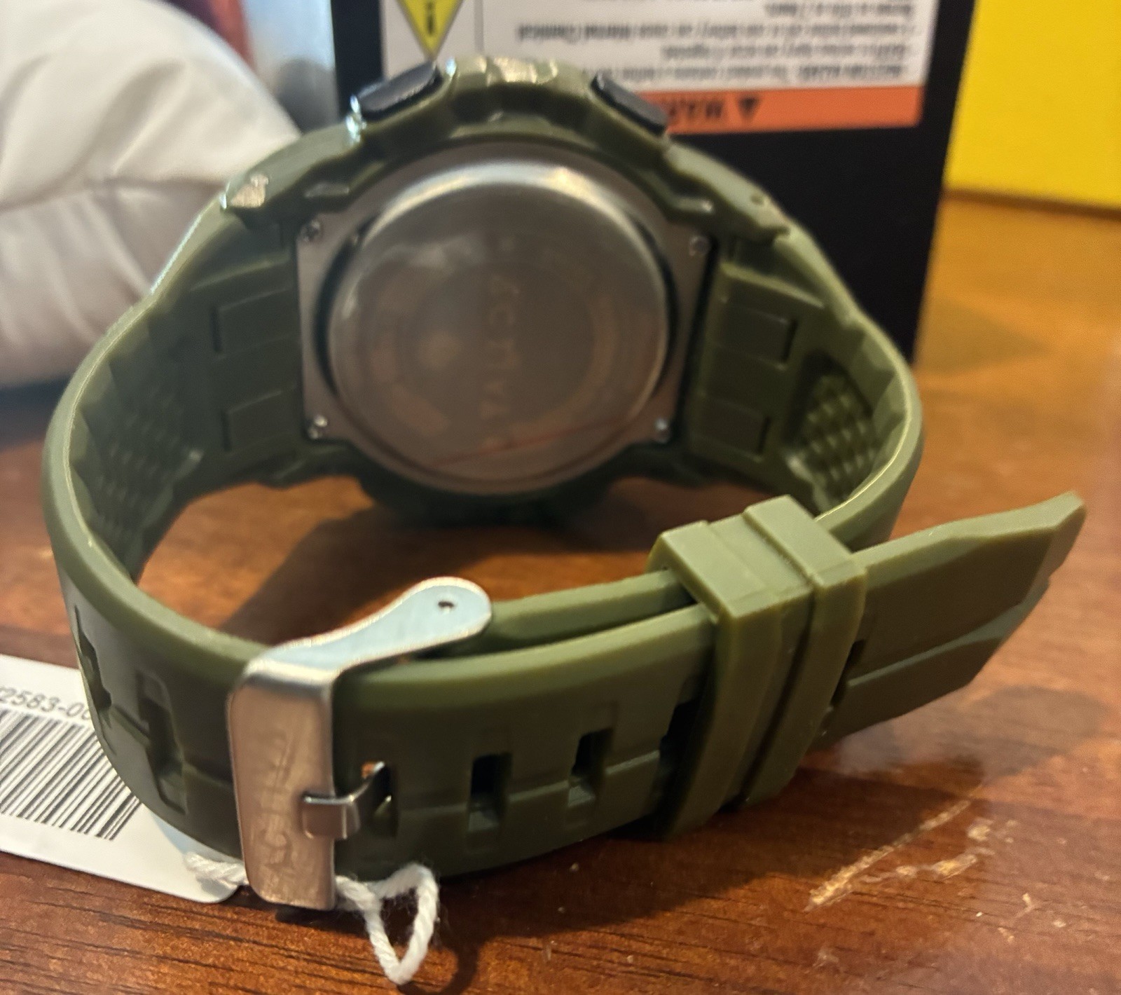 Activa Men’s Quartz Analog-Digital Sport Watch Green Rubber Strap Date Alarm 50m