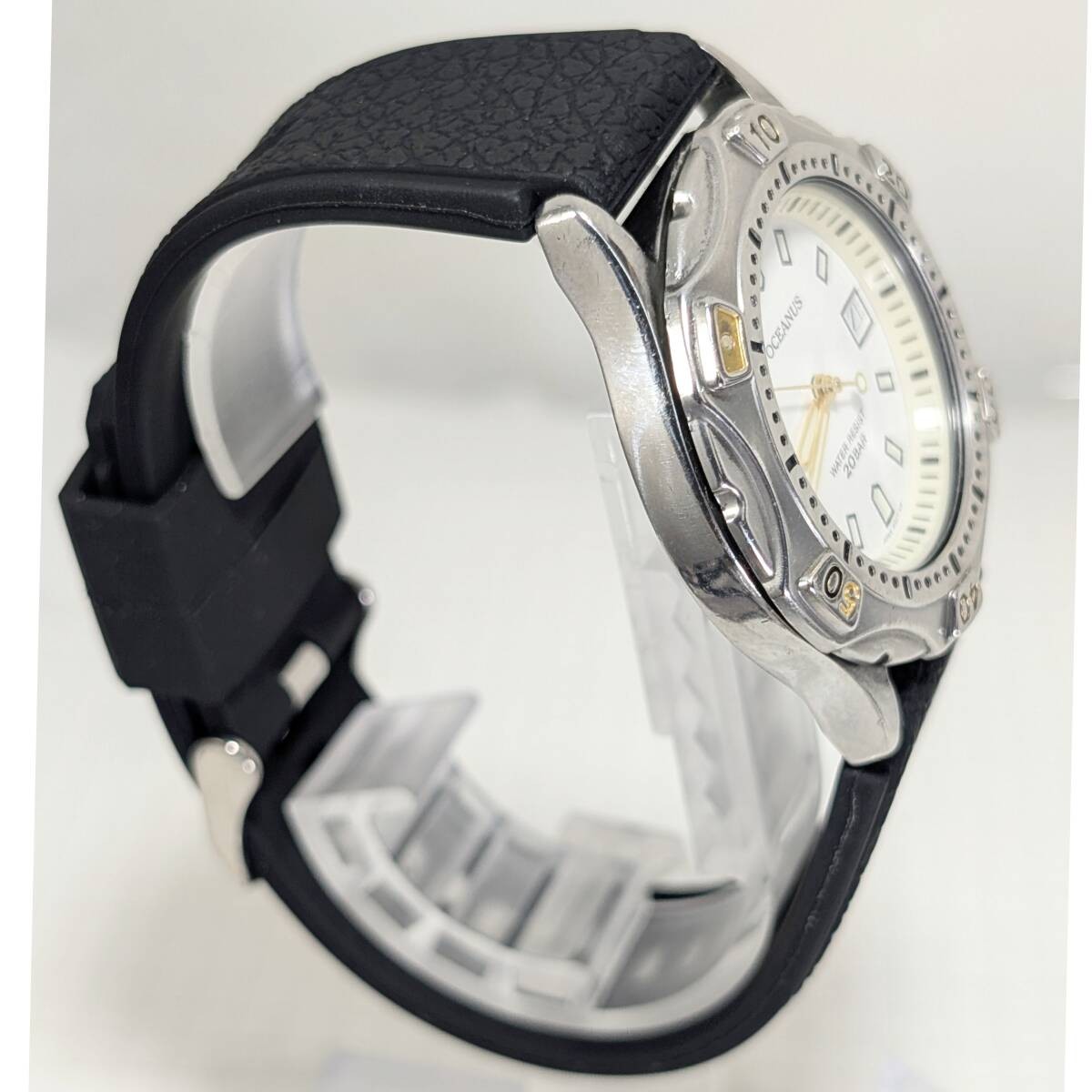 CASIO Oceanus Men’s Quartz Watch New Battery & Strap Serviced Tested Working