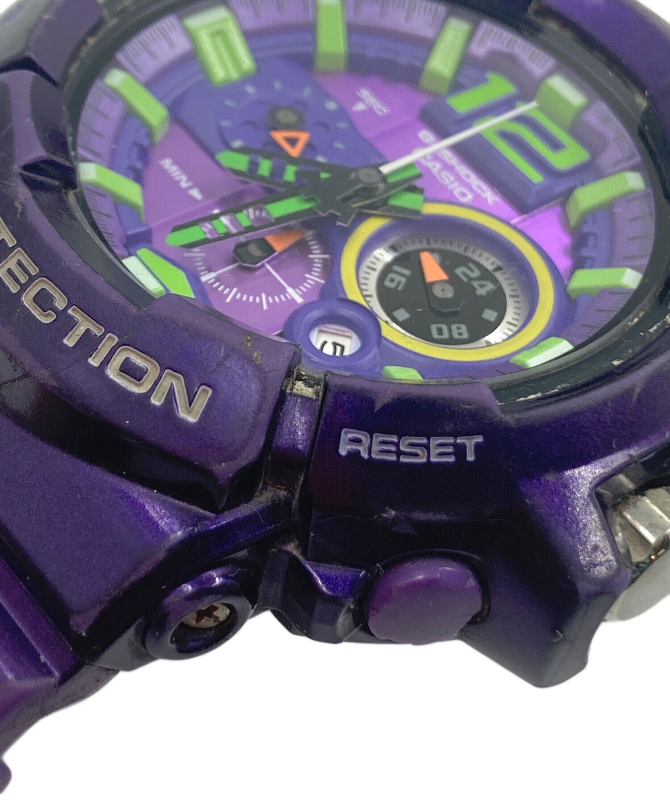 Casio G Shock Evangelion Unit 01 Purple Analog Watch GAC 110 Men’s 50mm