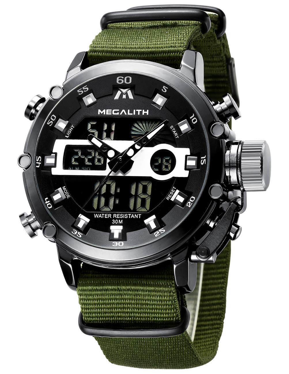 MEGALITH Digital Watches for Men Military Sports Mens Watches Tactical Heavy