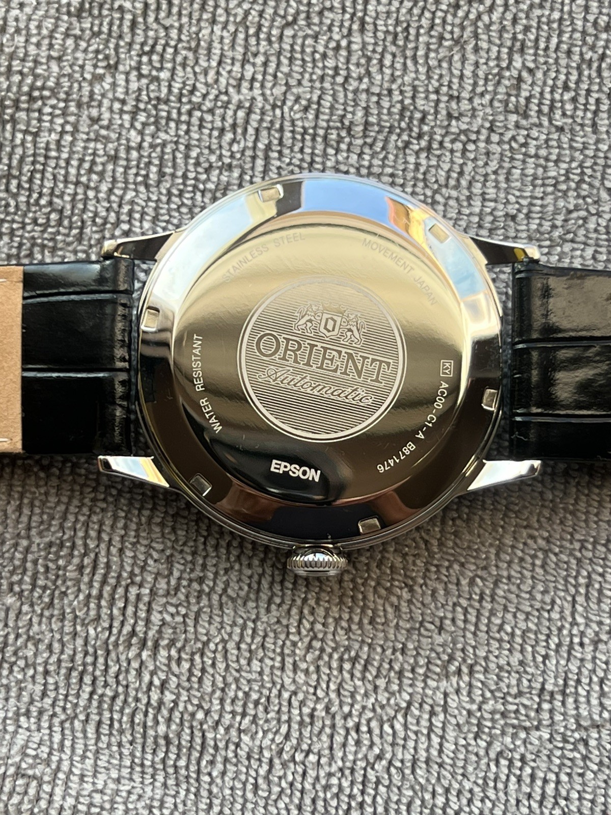 Orient Bambino Version 2 Black FAC0000AB0 Genuine Alligator Strap included