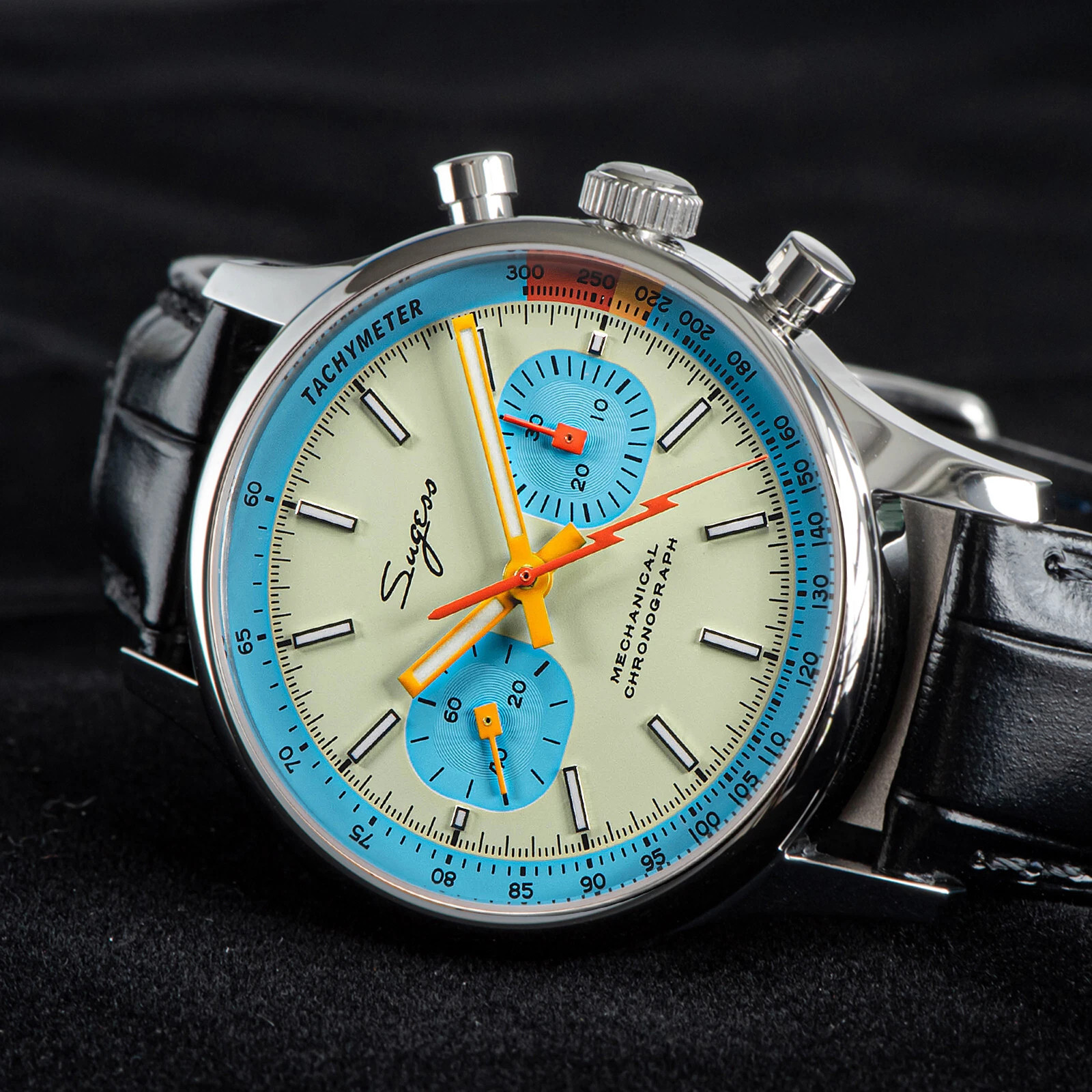 Sugess Chrono Heritage SWAN NECK Dial Chrono SEAGULL 1963 Watch 40MM Fashion