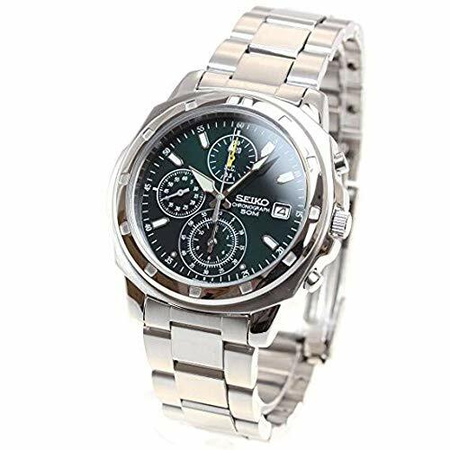 SEIKO Chronograph SND411P Men’s Watch Silver 5BAR Chronograph NEW from Japan