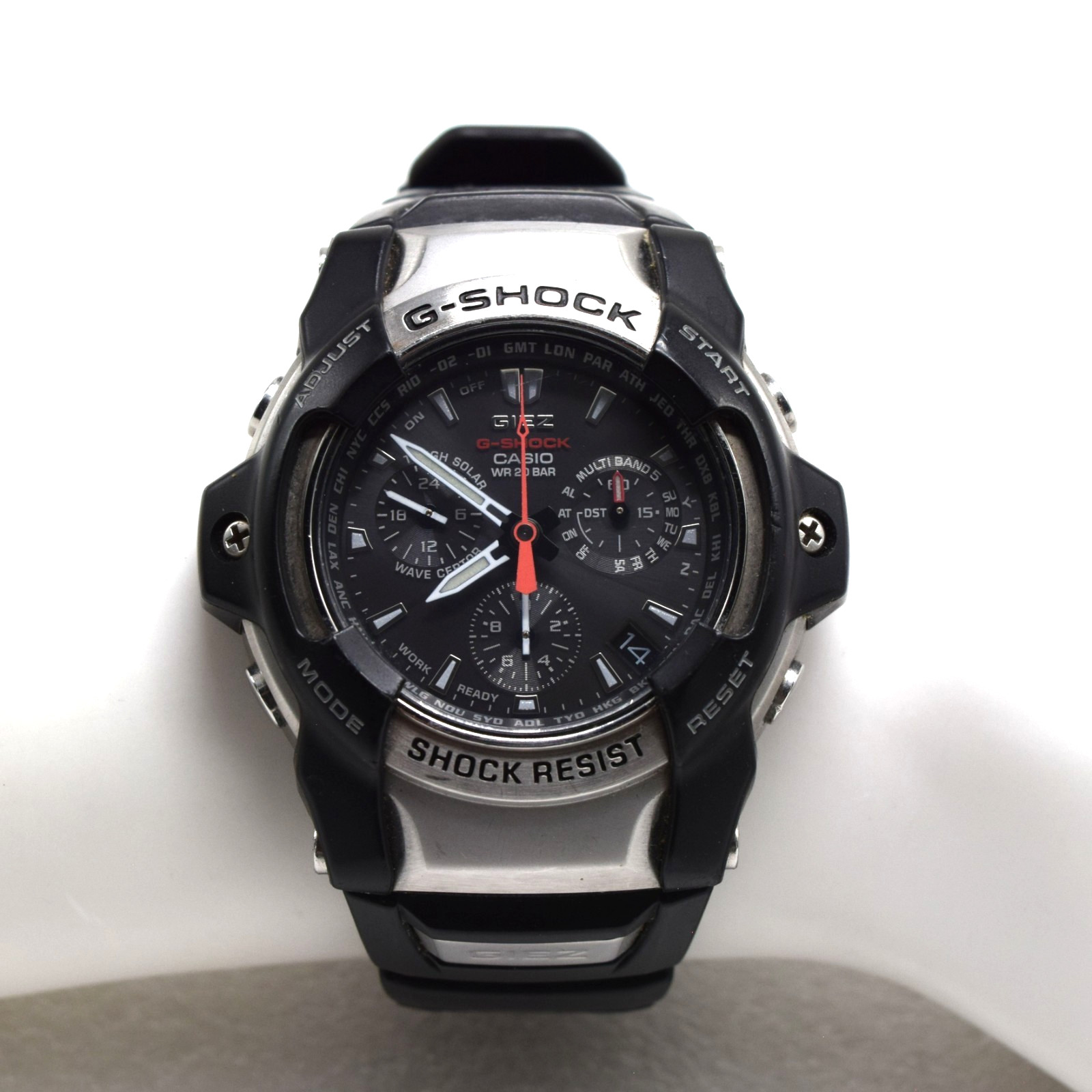 Premium Casio G-Shock Giez GS-1100-1A (Mod 4777) Tough Solar Atomic Analog Watch
