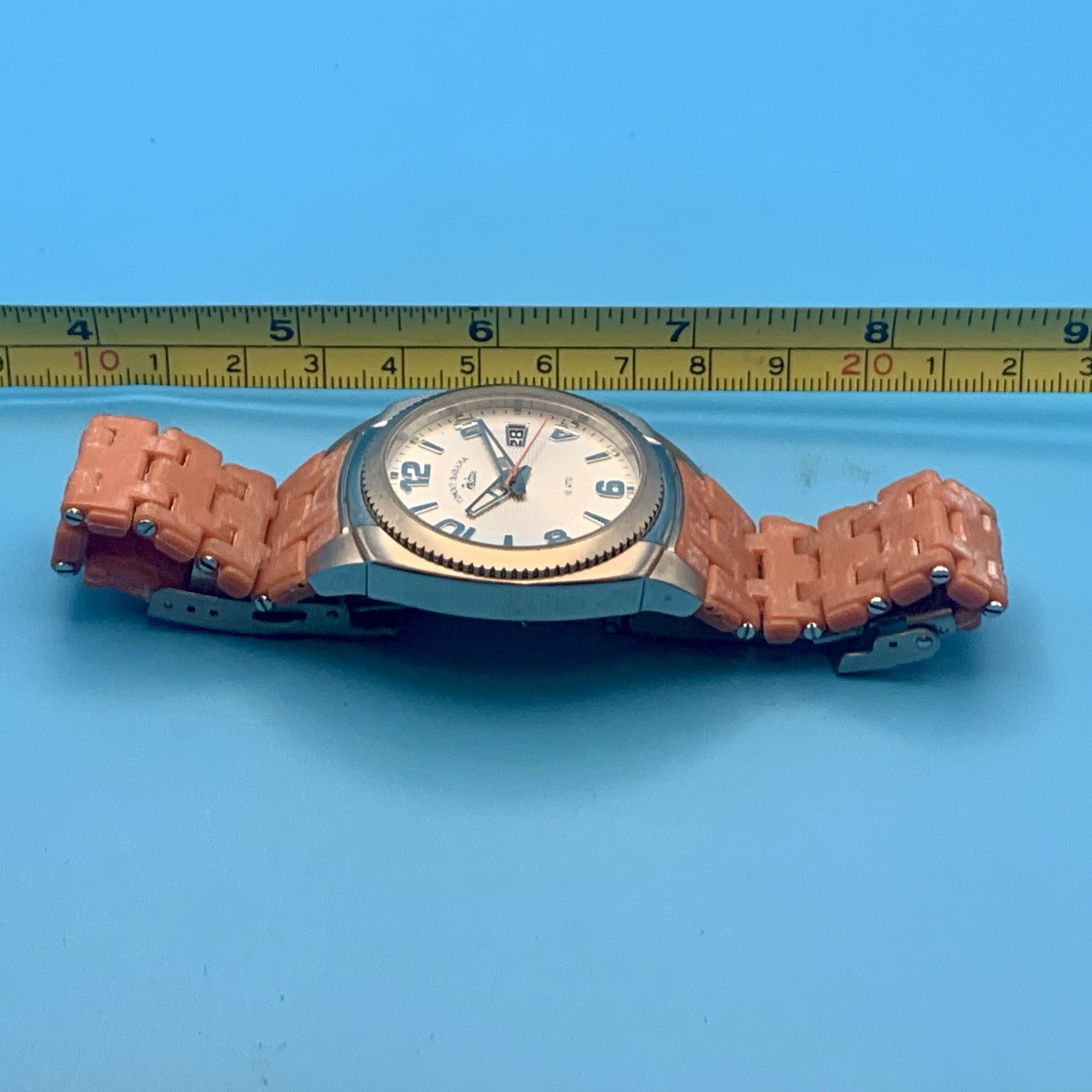 TOMMY BAHAMA RELAX RLX4000 Women’s Wristwatch Date St Steel Case Works New Batt
