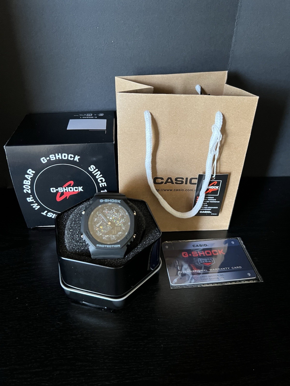 Black multi color Casio G-Shock Brand new w/box Same day shipping