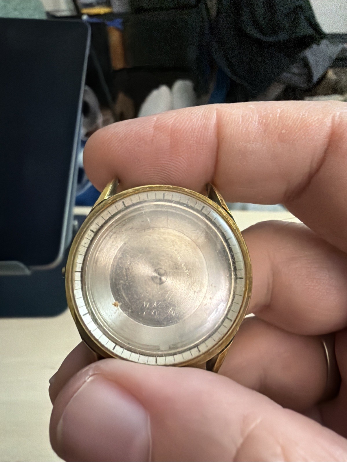 Vintage Perfine Watch Co 35mm Watch Case Screw Back Swiss (110)