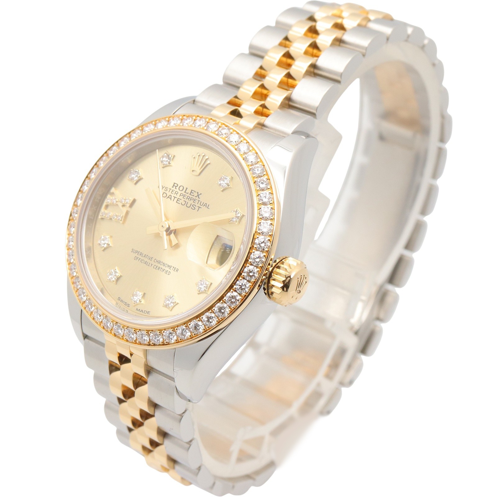 ROLEX Datejust IX Diamond/Diamond Bezel Random Serial Number Wrist Watch 279…