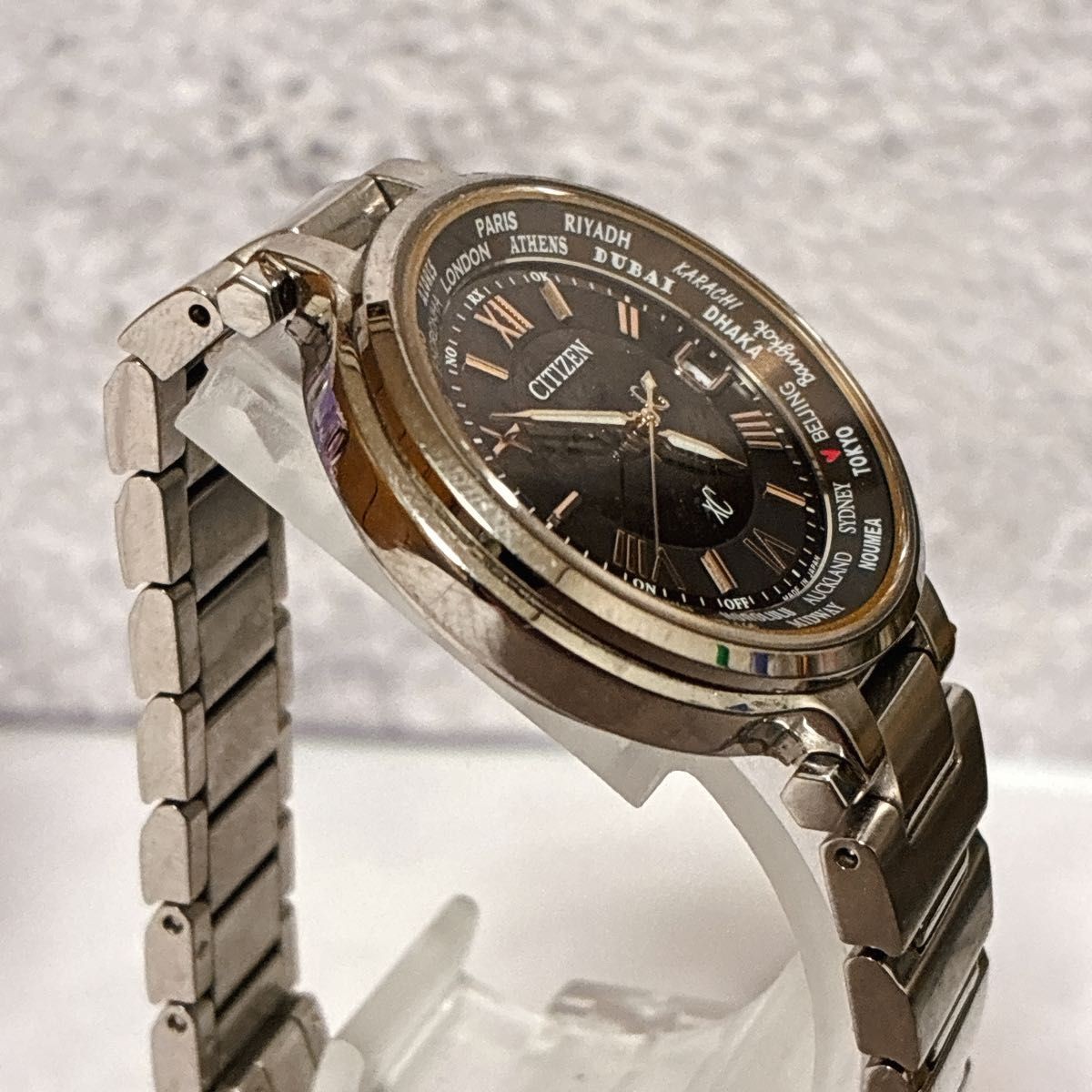 CITIZEN XC Cross Sea Eco Drive Brown Dial Ladies’ Radio Solar Watch H240-T018220