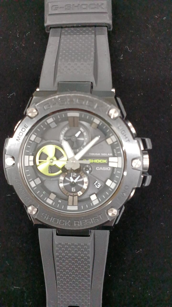 CASIO G-SHOCK G-STEEL GST-B100 Bluetooth Solar Stainless Steel Watch Japan Auth