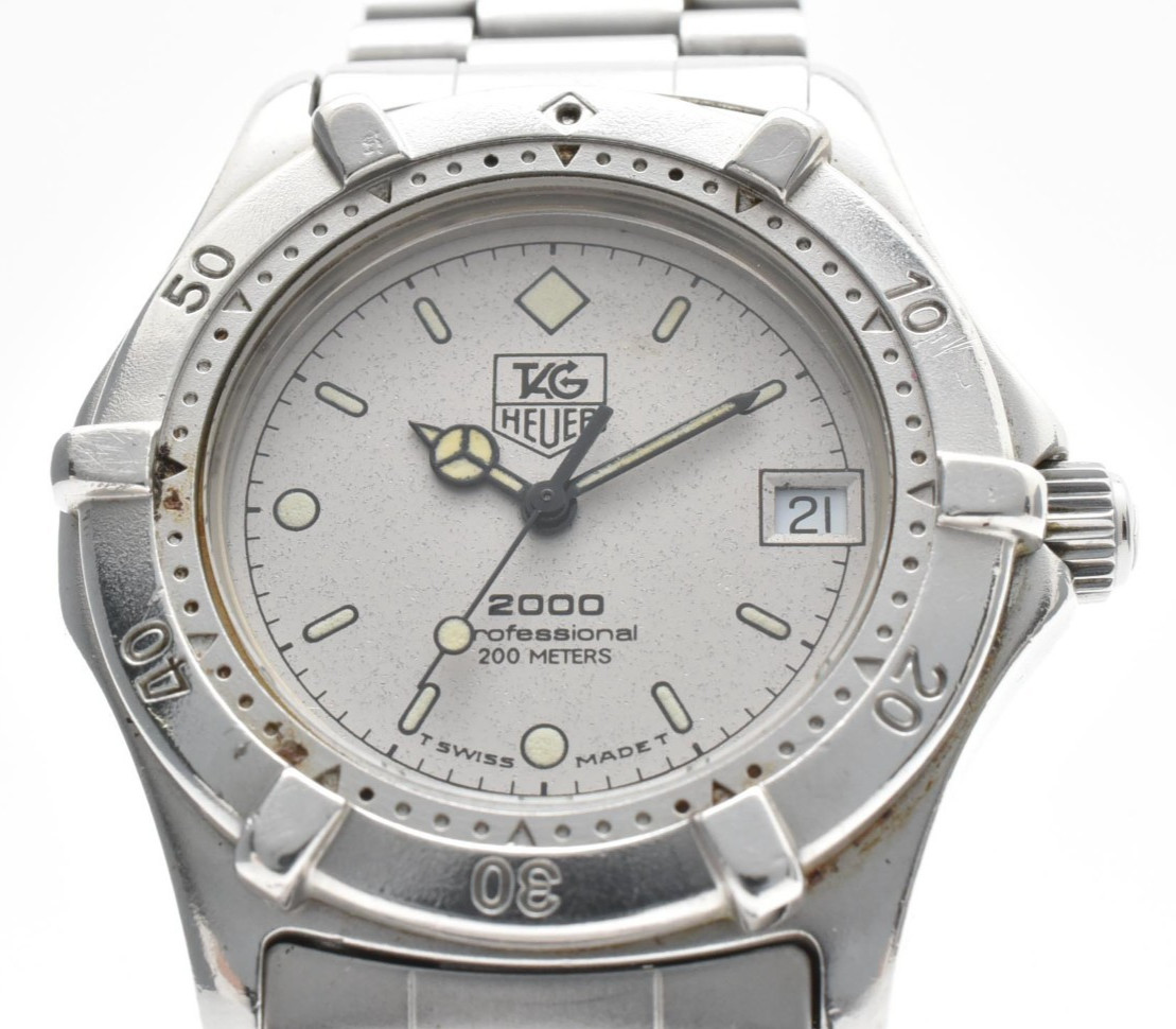 [NEAR MINT] TAG HEUER 2000 962.213 Gray Dial Silver Quartz Men’s Watch Japan