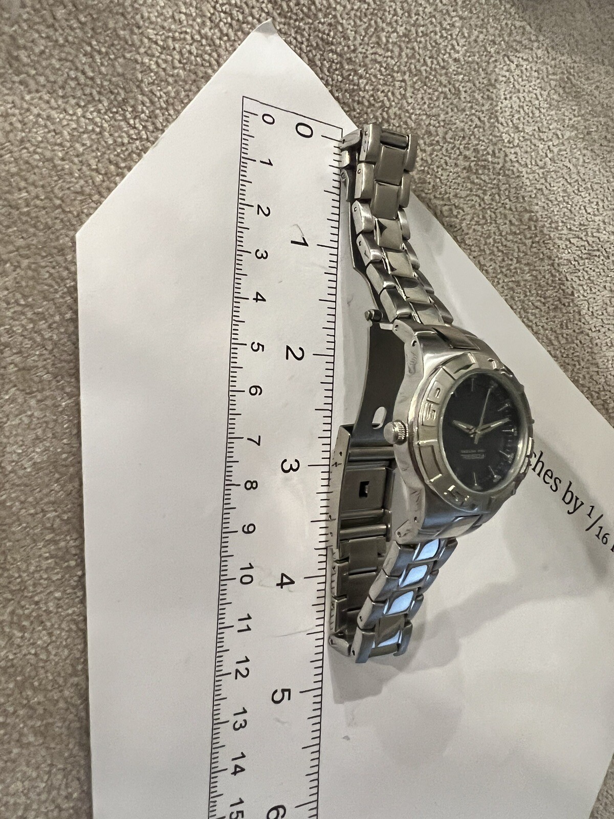 Women’s Fossil Watch PR5334 – Blue Textured Dial – Stainless Steel Strap #8441