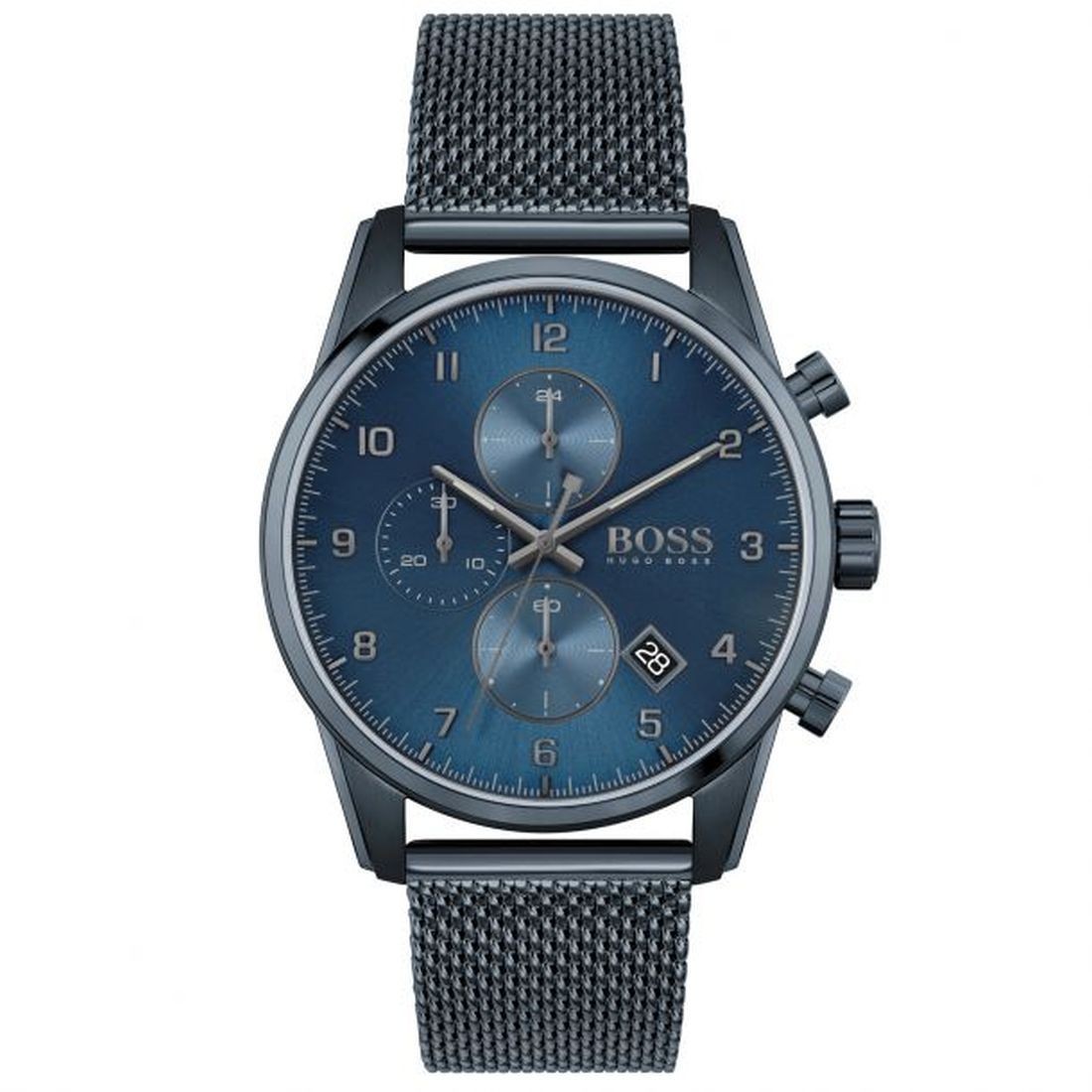Hugo Boss Skymaster Chronograph Blue Dial Blue Ion Men’s Quartz Watch 1513836