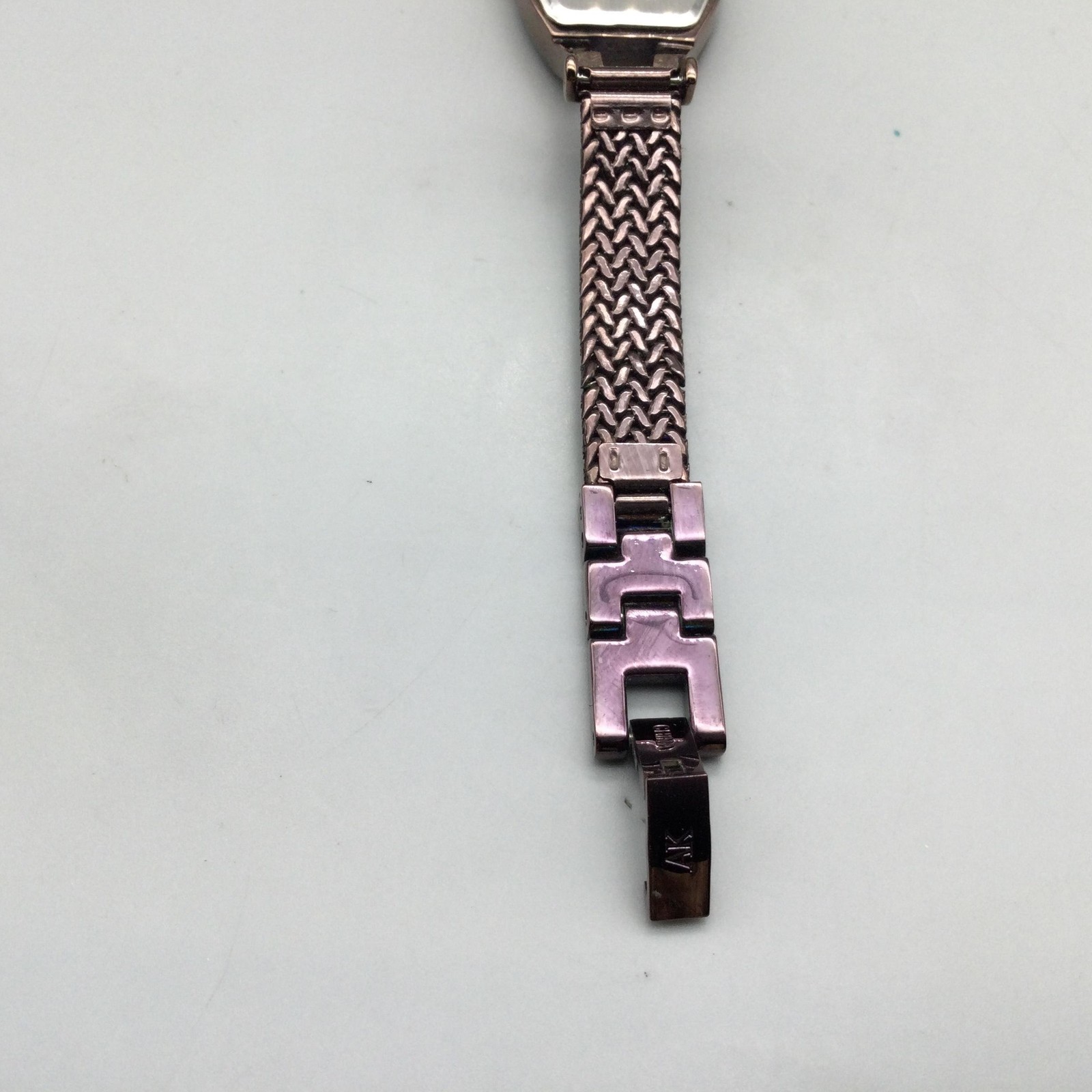 Anne Klein Diamond Womens Watch 21mm Brown Tonneau Bracelet New Battery 6.5″