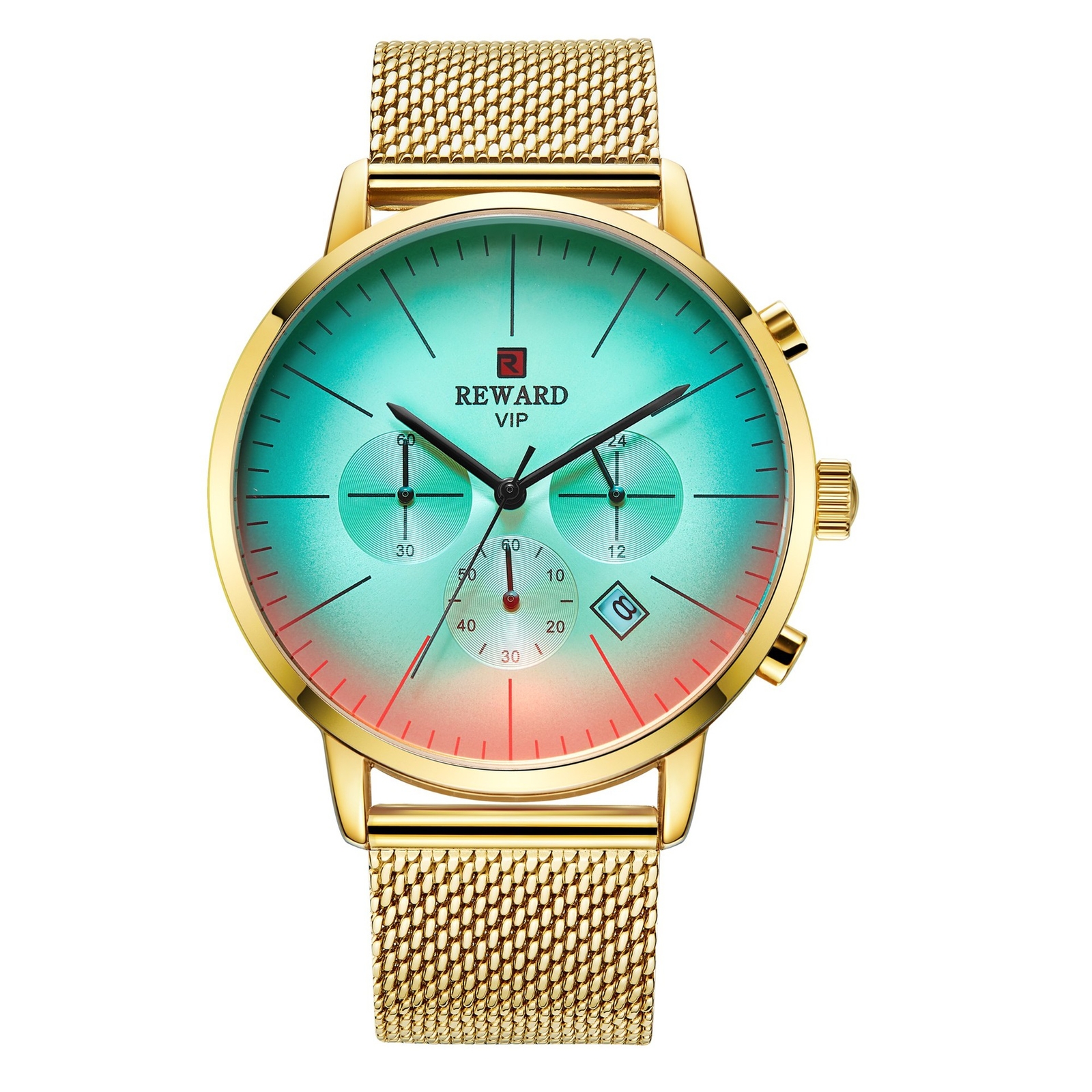 KC REWARD Six-pin Watch Business Men’s Watch Waterproof Calendar Men’s Watch
