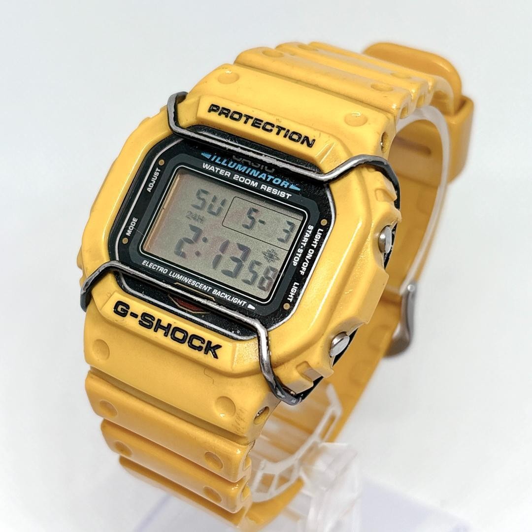 CASIO G-SHOCK DW-5600E Digital Watch Yellow From Japan