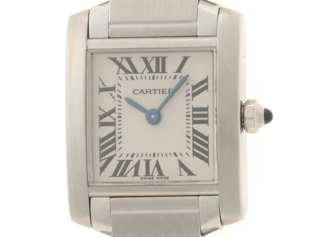 Cartier Tank Française SM W51008Q3 20.3mm Silver Dial Quartz with Box #DW1519