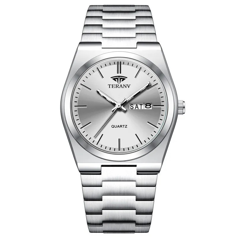 Men’s Watch Slim Stainless Steel Calendar Fashion Watch