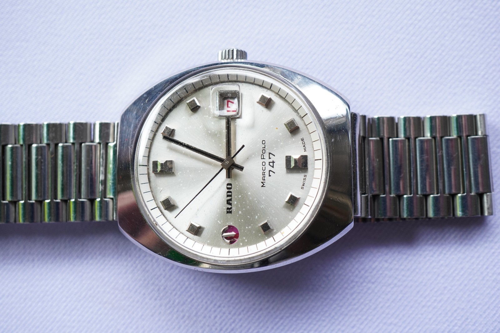 VINTAGE RADO MARCO POLO 747 AUTOMATIC 25 JEWELS AS 1858 SWISS MADE WATCH