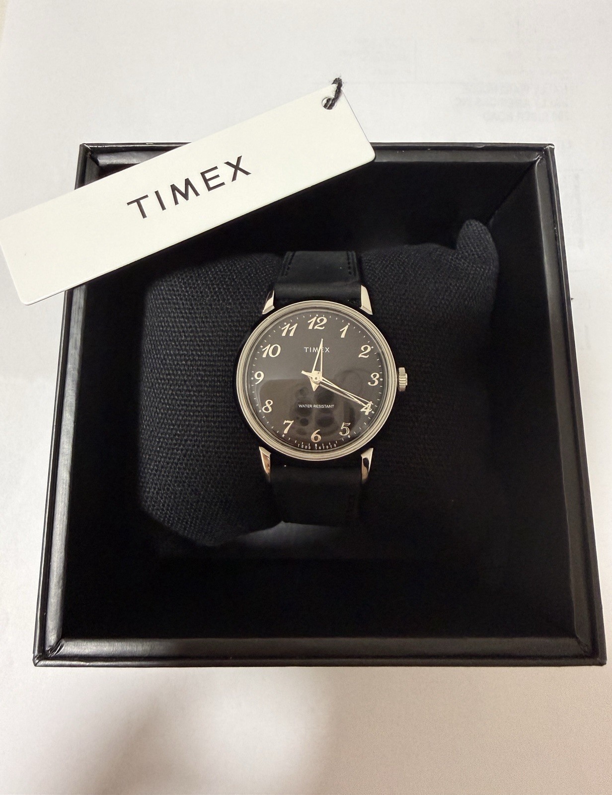 New Timex x Todd Snyder Dylan Watch Black Leather Strap 34mm Limited Edition