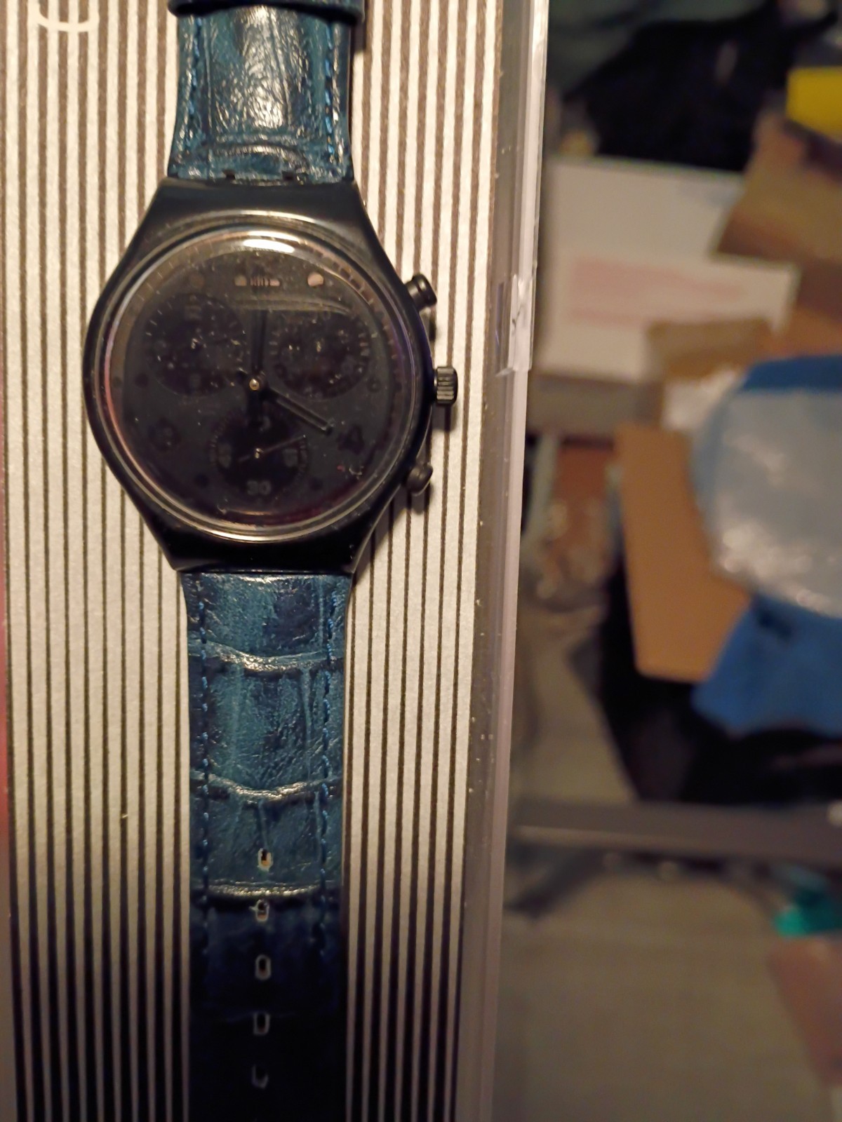 Swatch Moon Shadow SCB110 Chrono.Nuovo – Vintage Raro Collezione 1993