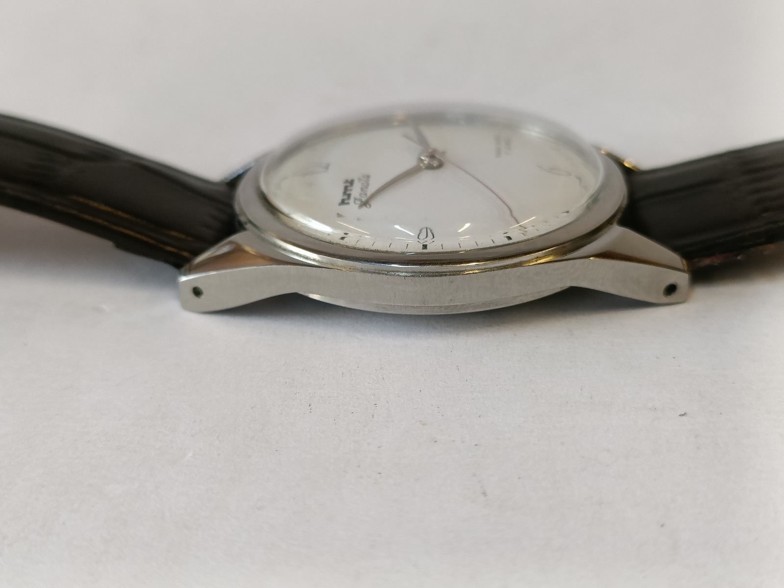 “REFURBISHED” HMT JANATA 17J WINDING PATINA WHITE DIAL 0231 INDIA MEN’S WORKING