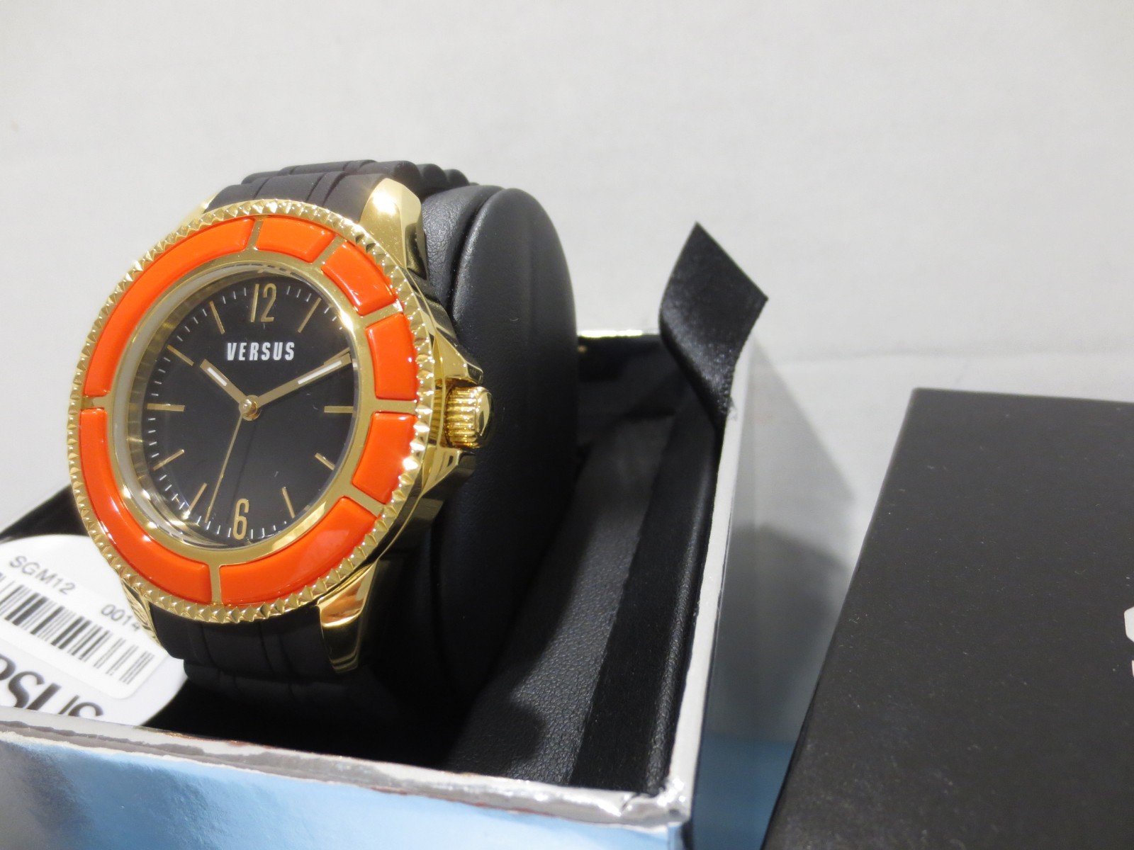 Versus by Versace SGM120014 Tokyo Gold Ion-Plated Red Bezel Watch