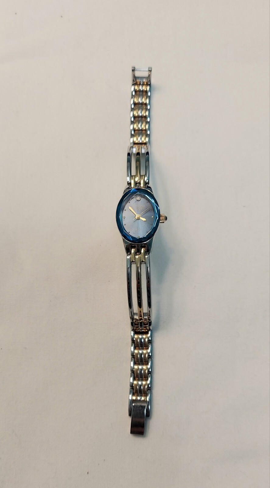 Armitron Diamond Now Gold & Silver Tone Blue Face Women’s Watch