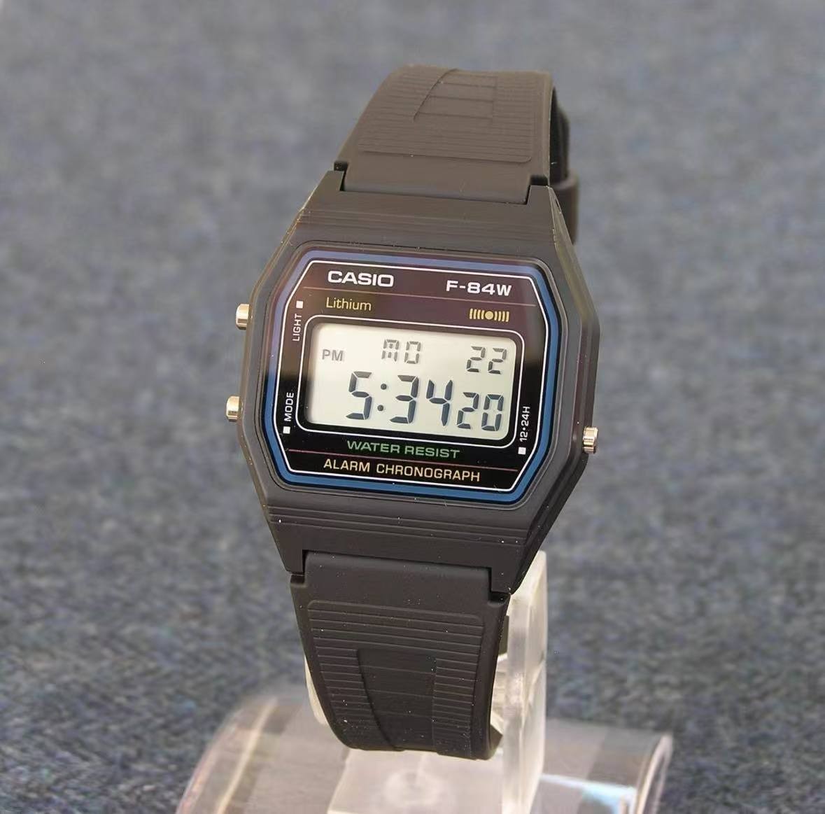 Casio Collection Watch, F-84W-1QJH, Men’s, Black, Authentic Japanese Product
