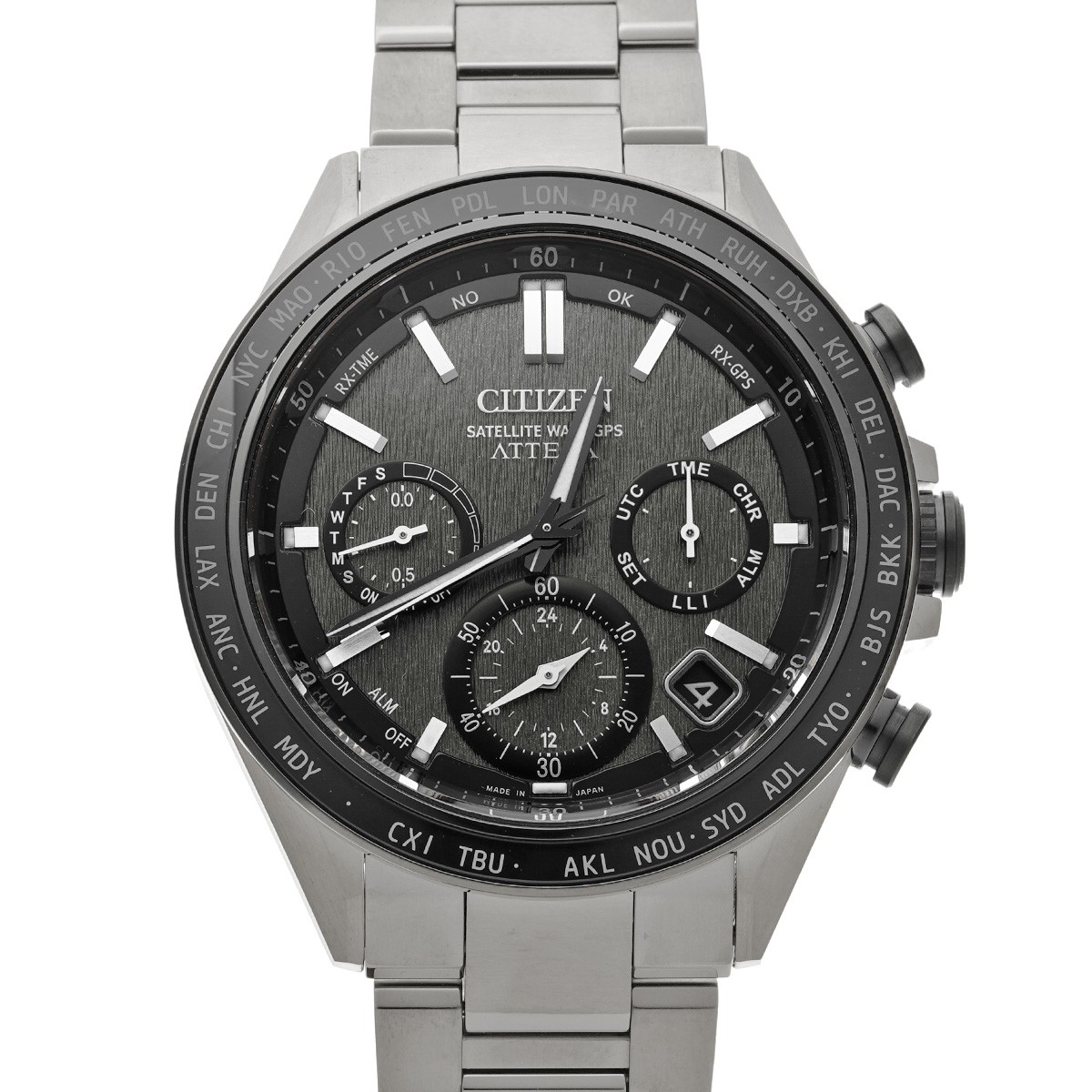 CITIZEN Attesa Satellite Wave GPS F950-0029S0B gray WATCH 696742