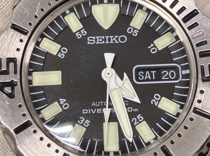 Seiko Monster SKX779 Gen 1 Automatic Diver 200m Black Dial 7S26 Watch – Vintage