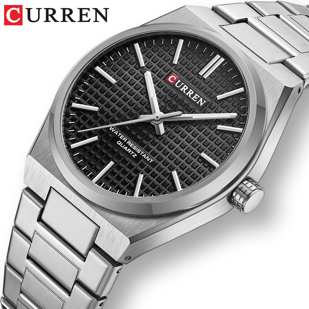 CURREN Men Quartz Watch Luxury Steel Wristwatch Luminous Sport Watch Males Watch