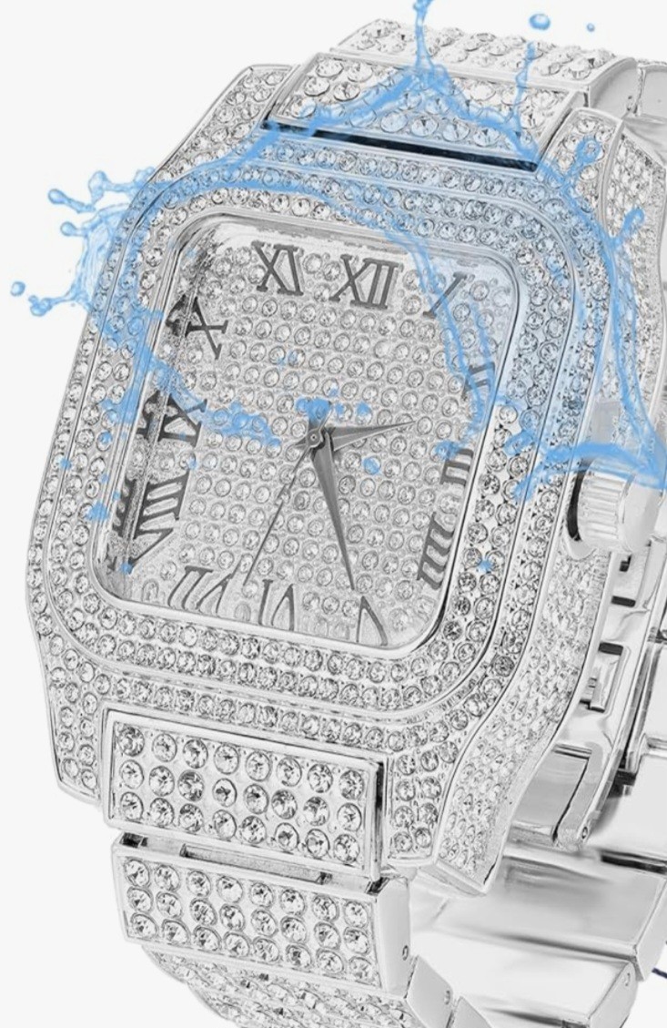 Halukakah men’s wristwatch Waterproof,Swiss Quartz Roman Numerals