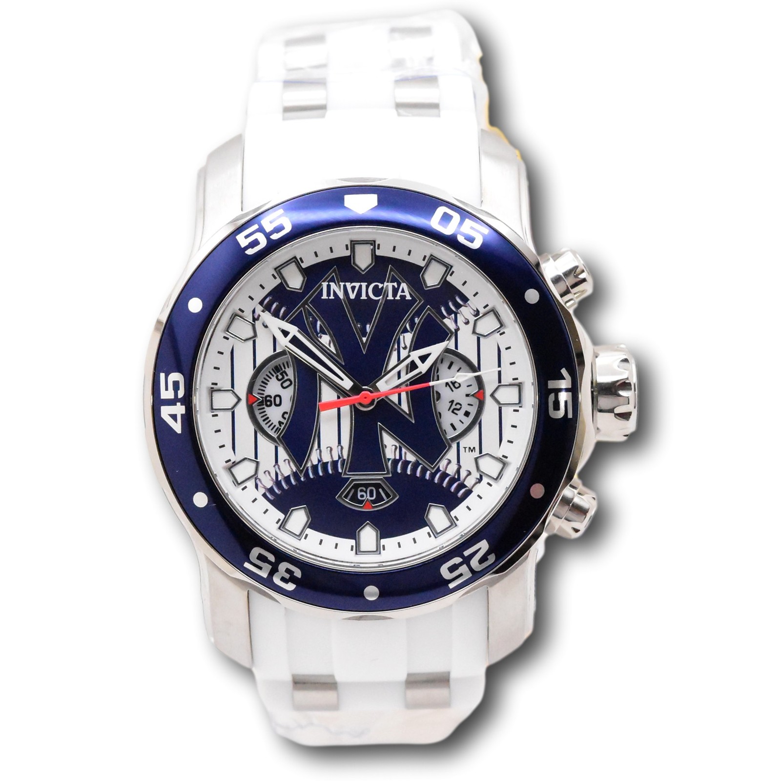 Invicta MLB New York Yankees Men’s 48mm Limited Blue Chrono Watch 49874