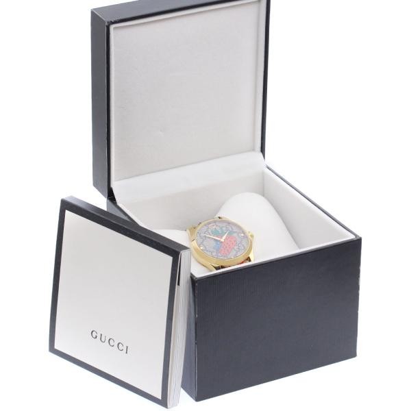 Gucci G-Timeless 126.4/YA1264133 38mm SS Brown / Red Dial Watch #C11648