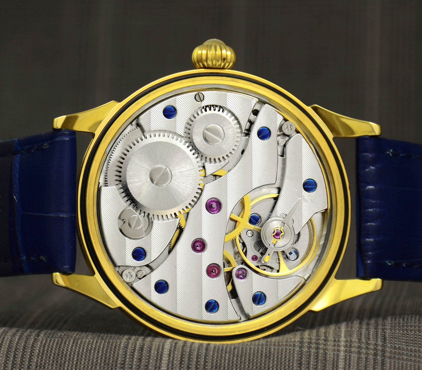 Luxury Gold Watch Silver dial Custom Mens Watch Engraved watch Gift for Dad